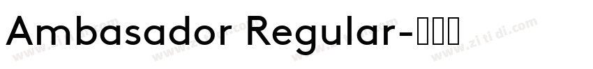 Ambasador Regular字体转换